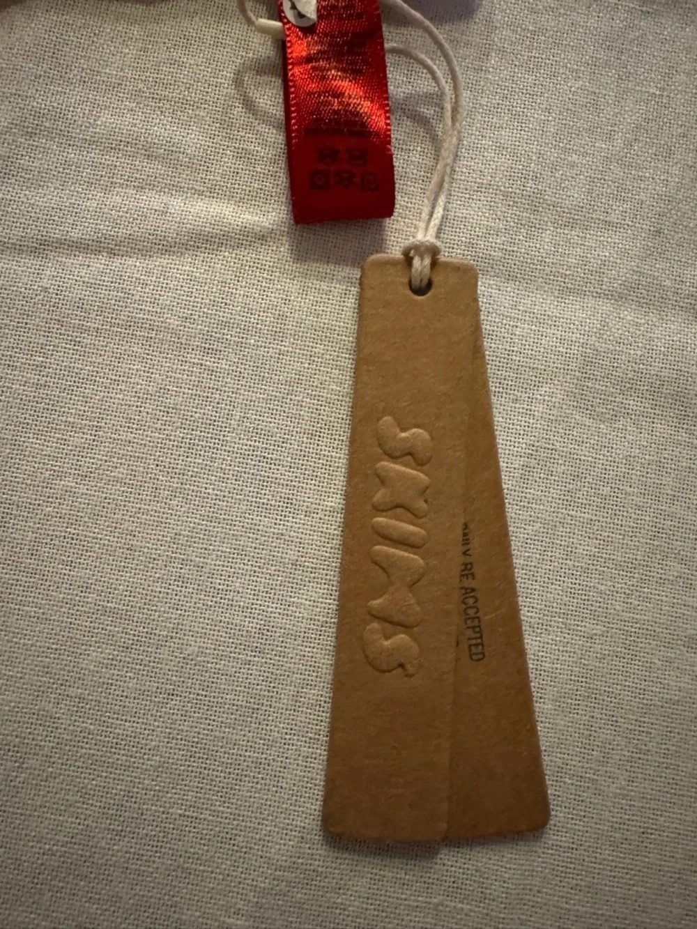 SKIMS Red Sleeveless Snap-Front Bodysuit - Picture 2 of 5